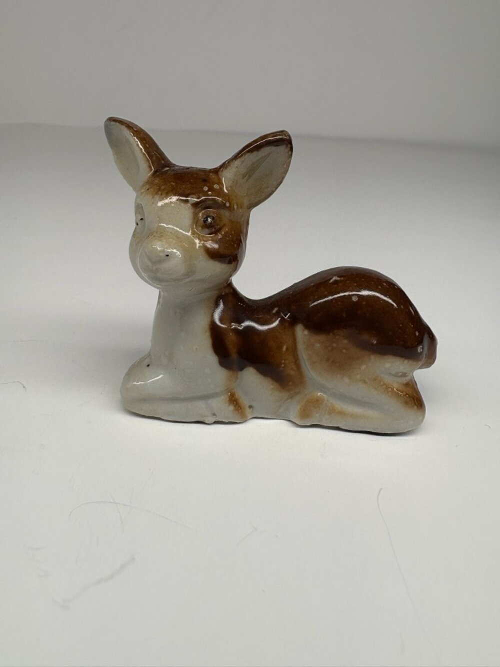 vintager ceramic fawn figurine